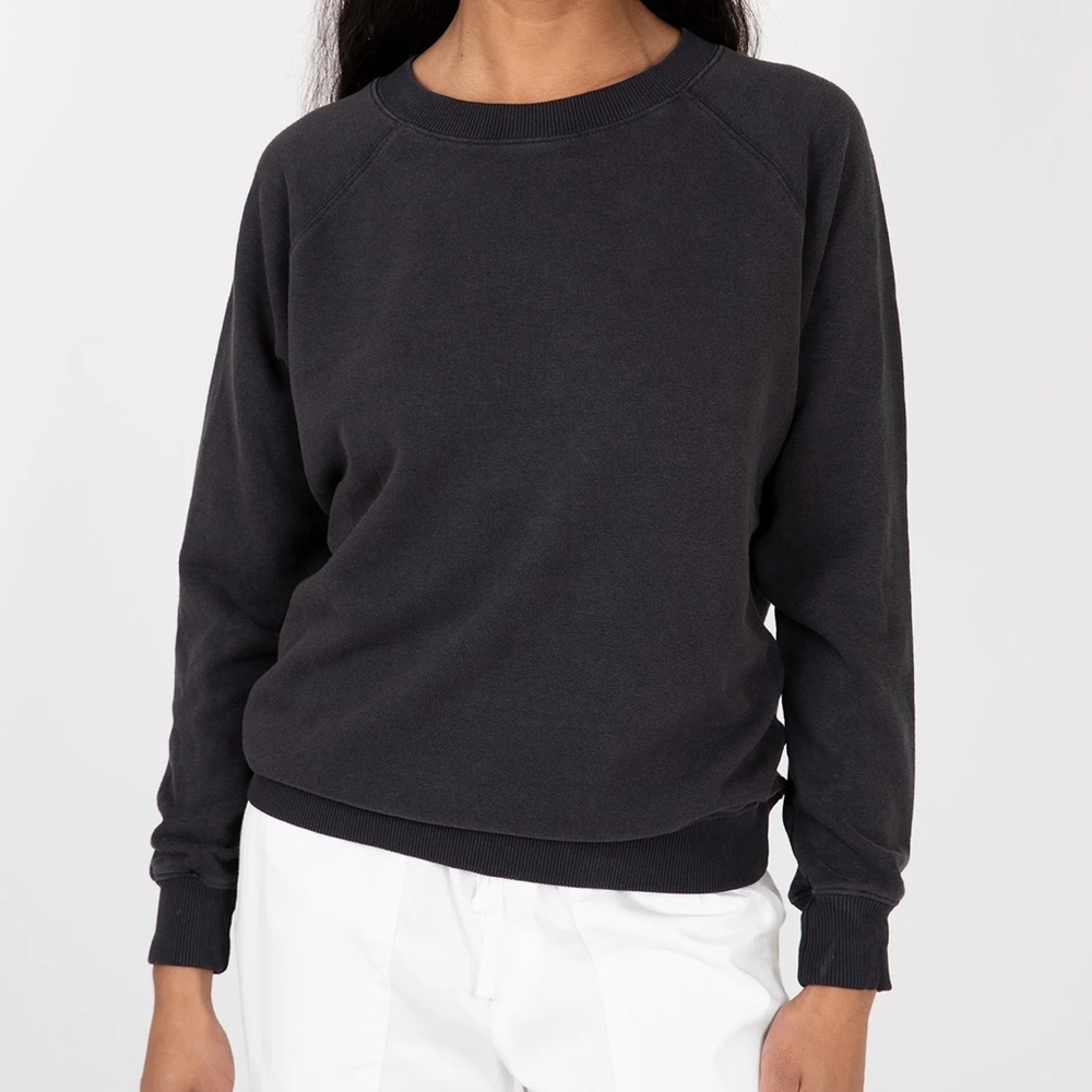 NWT Jungmaven Bonfire Raglan Sweatshirt in Black